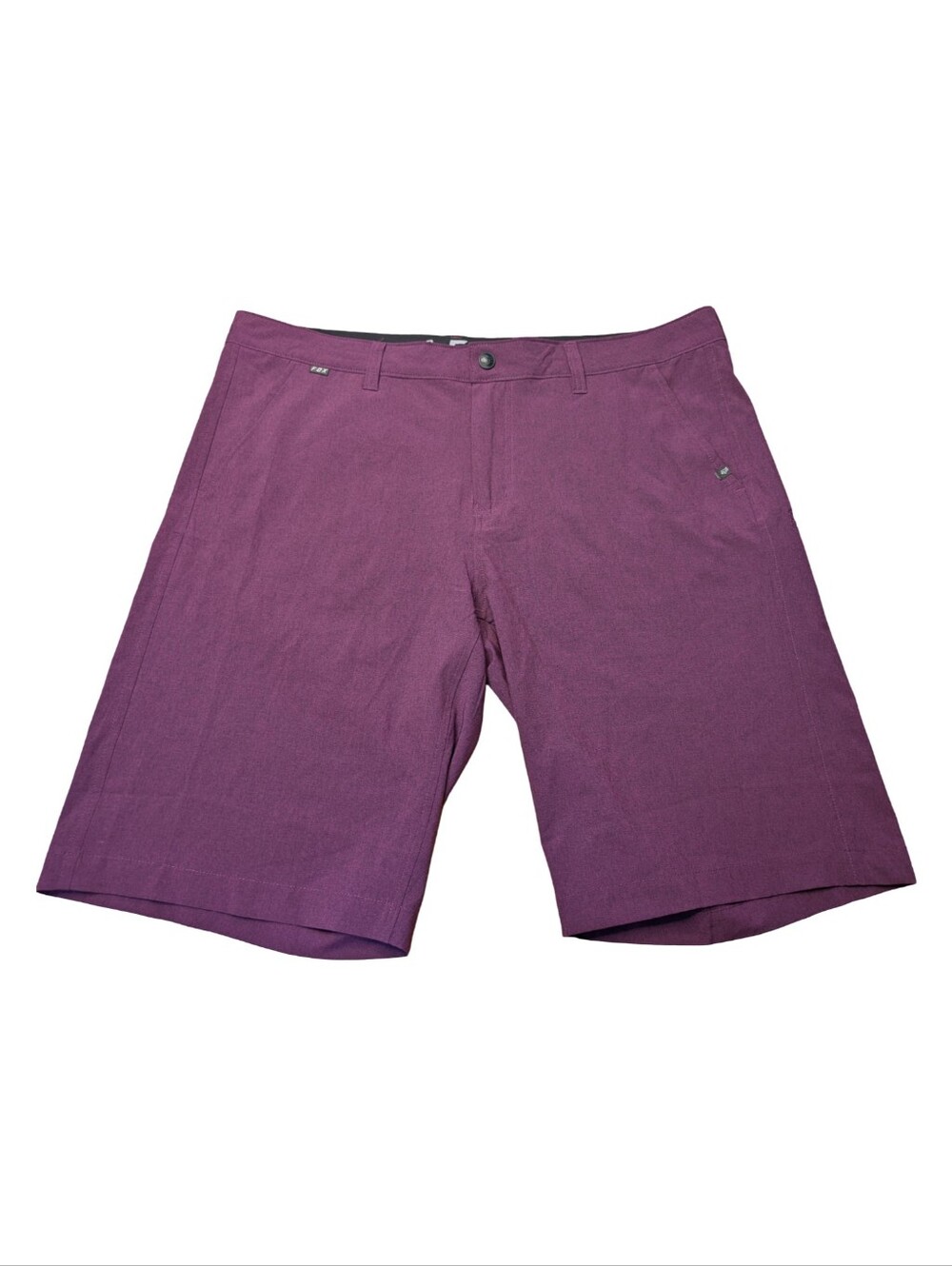 Fox Men's Plum Flat-Front Shorts Size 38 Performance
